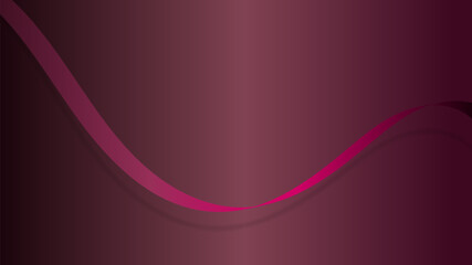 Abstract gradient ribbon red on  background.