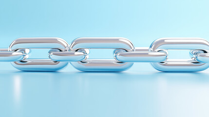Obraz premium Chain Links Symbolizing Trust and Connection