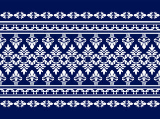 Geometric ethnic oriental ikat pattern traditional Design for background,carpet,wallpaper,clothing,wrapping,Batik,fabric,Vector illustration.embroidery style.