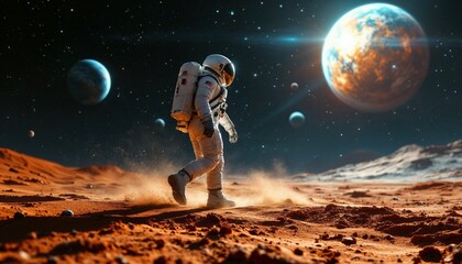 Fototapeta premium Portrait of an Astronaut
