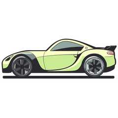 Naklejka premium car isolated on white