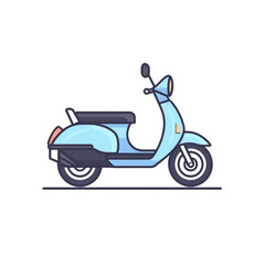 Obraz premium scooter isolated on white