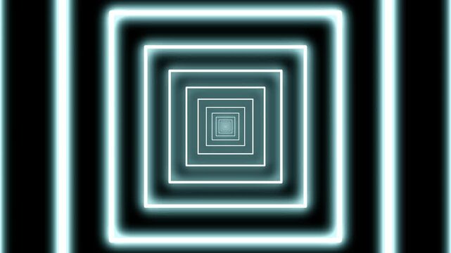 Mesmerizing Glow Rectangle Tunnel Animation,Dynamic Neon Rectangle Tunnel Loop,Vibrant Glowing Rectangle Tunnel Background,Futuristic Rectangle Tunnel with Glowing Effects,Endless Loop of Glowing Rect