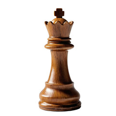 Wooden king chess piece