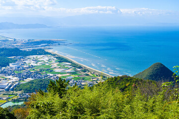 四国香川県の天空の鳥居