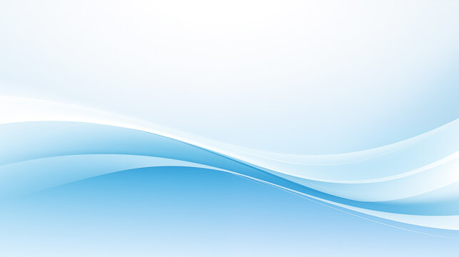 Abstract blue wave curve business background