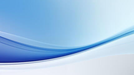 Fototapeta premium Abstract blue wave curve business background