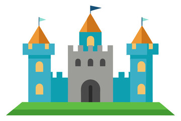 Medieval Fortress | isolated vector illustration on white background