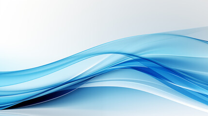 Fototapeta premium Abstract blue wave curve business background