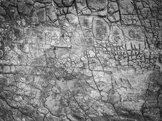 Top down aerial abstract rock platform