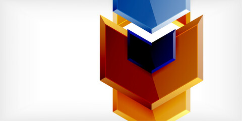 Technology dynamic arrow geometric background. Vector Illustration For Wallpaper, Banner, Background, Card, Book Illustration, landing page