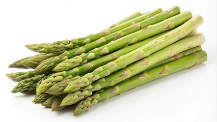 A vibrant bunch of fresh green asparagus spears, ready for culinary creation and healthy eating