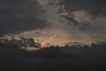 sunset in the clouds