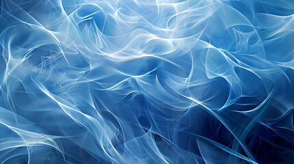 Fototapeta premium Blue cosmic nebula, clouds of dust and gas in space. Birth of new stars and galaxies. Boundless universe, stars in blue space. 3d rendering 