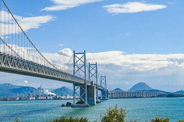 香川と岡山を結ぶ瀬戸大橋