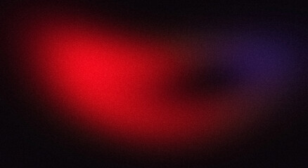 Abstract glowing color flow grainy background. Dark black red purple color wave noisy shaped, vibrant and bright colors, noise texture backdrop design