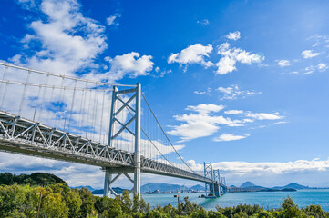 香川と岡山を結ぶ瀬戸大橋