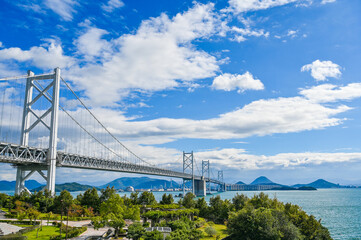 香川と岡山を結ぶ瀬戸大橋