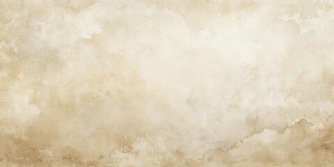 A Subtle Beige Watercolor Texture with Soft Cloud-like Patterns Ideal for Backgrounds and Design Projects