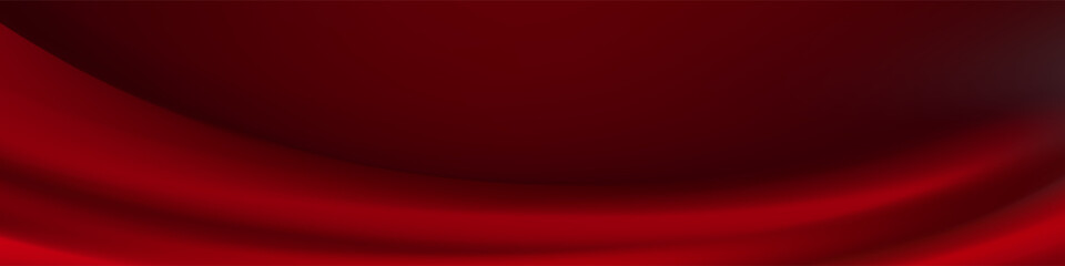  Abstract Red Drape Background Curves, Shadows, and Gradient