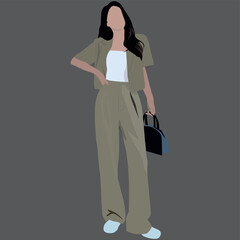 silhouette of a person with a bag woman, business, businesswoman, suit, person, 