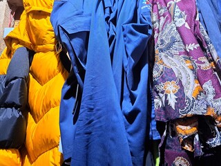 close up of colorful clothes