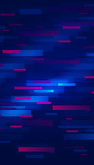 Abstract Digital Futuristic Technology Pixel Panoramic Banner  Background. 3D rendering illustration Dark BLUE backgroud texture in rectangular  pattern with random repeating red blue rectangles, st
