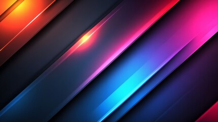 Obraz premium A vibrant abstract design featuring diagonal lines in various color, ideal for backgrounds or digital art.