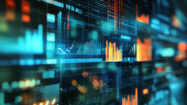 Create a dynamic collection of cutting-edge business graphics showcasing innovation, technology, and digital transformation