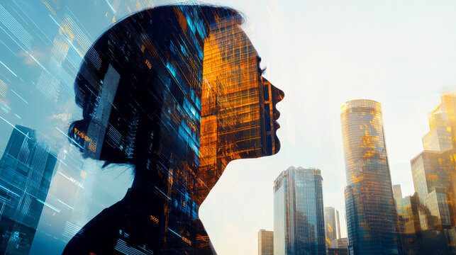 Create a dynamic collection of cutting-edge business graphics showcasing innovation, technology, and digital transformation