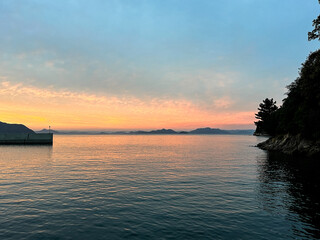 豊島漁港からの眺望