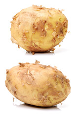 New potato isolated on white background 