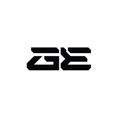 GE monogram logo design letter text name symbol monochrome logotype alphabet character simple logo