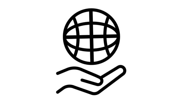 earth globe illustration video