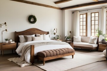 Fototapeta premium room with bed