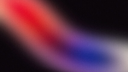 Purple blue red magenta dark abstract glowing color wave grainy background. Smooth color flow noisy gradient, vibrant colors, glowing, bright, shine, noise texture backdrop design