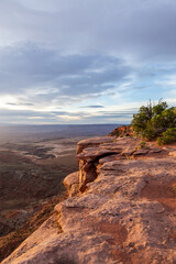 Scenic Utah Landscape With Dramatic Canyon Views