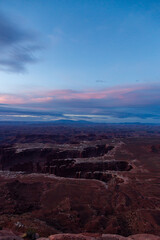 Stunning Sunset Over Utah's Canyonlands National Park Landscape