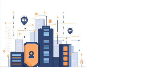 Technology graphic design abstract background, science wallpaper, cyber security