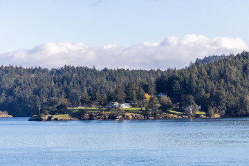Fototapeta premium Scenic View of Gulf Islands in British Columbia, Canada in Daylight