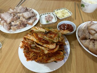 김장김치와 수육