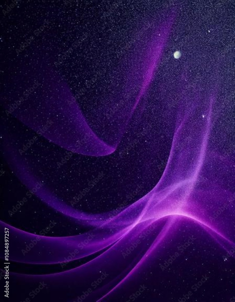 Aufkleber abstract purple background with a wavy pattern, ideal for adding a touch of elegance