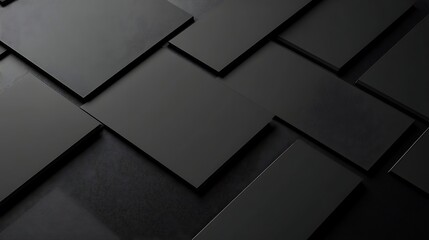 Fototapeta premium Abstract black geometric background