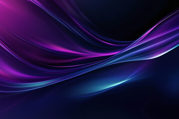 Fototapeta premium Colorful Light Trails with Glowing Neon Waves and Vibrant Energy Flow