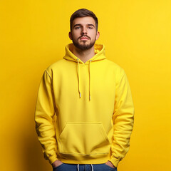 Obraz premium Hoodie sweatshirt long sleeve mockup