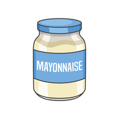 Mayonnaise in a jar vector design