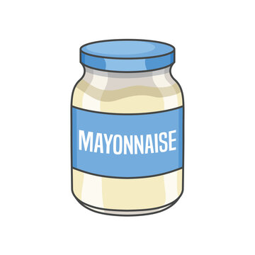 Mayonnaise in a jar vector design
