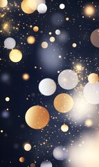 Fototapeta premium Blue and gold Abstract background,New Year,generation AI