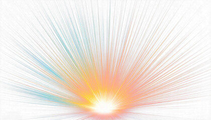 Colourful Sunlight Beam Sunburst, Light Transition, light Beam Effects on White Background