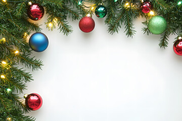 Elegant Christmas Decorations with Festive Ornaments, Sparkling Lights, Red and Gold Accents, and Cozy Holiday Charm for a Winter Wonderland Setting